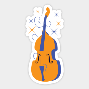 Out of tunes cello Sticker